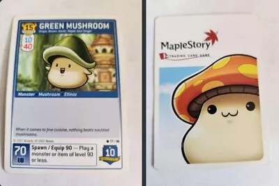 Green Mushroom Maplestory Trading Card Game • $3