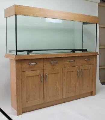 Ex Display Aqua One Oakstyle 300L Oak Fish Tank Aquarium LED Lighting 5ft 150cm • £699.99