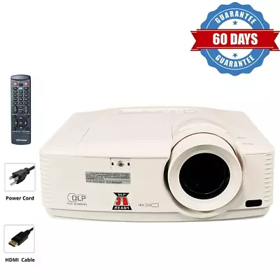 $140.25 • Buy 3500 Lumes Mitsubishi Projector 3D 1080p For Golf Simulator Full HD HDMI Bundle