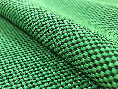 Emerald Green Black MCM Mid Century Modern Upholstery Fabric • $48