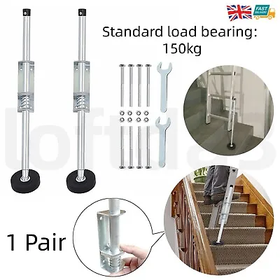 Professional Ladder Leveler Stabiliser Bar Extension Leg Steel Ladder Accessory • £51.85