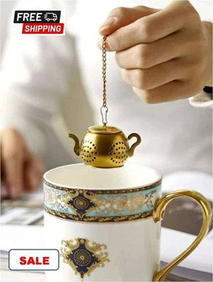 $6.75 • Buy Tea Filter Infuser  Ball Mesh Loose Leaf Herb Strainer Stainless Steel Secure