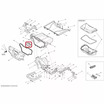 New Oem Can-am Outlander 500 Efi Rear Storage Cargo Box Handle • $29.95