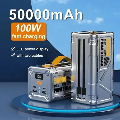 50000mAh 100W Power Bank Fast Charger External Battery Large Capacity For Laptop • $129.99