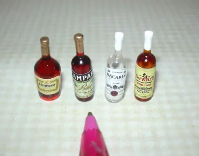Miniature Liquor For The DOLLHOUSE Bar Set #5 1:12 Scale Miniatures • $11.98