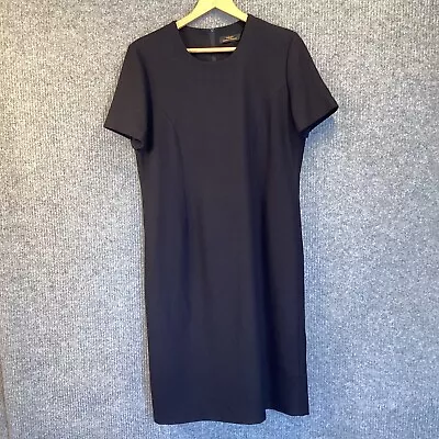 St Michael Marks & Spencer Dark Navy Short Sleeve Work Office Dress Size 12 • £10.05