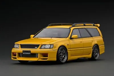 1:18 Nissan Stagea 260RS (WGNC34) -- Yellow -- Ignition Model IG2887 • $499.99