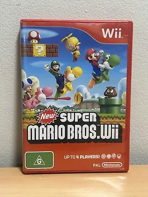 New Super Mario Bros. Nintendo Wii PAL Game No Manual Tested Tracked Post • $23