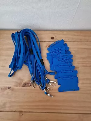 9 Blue Lanyards  Staff Id  Never Used With Quick Release If Pulled • £5.99