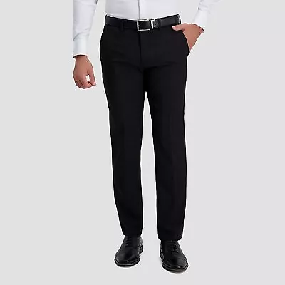 Haggar H26 Men's Premium Stretch Straight Fit Trousers - Black 40x30 • $18.99