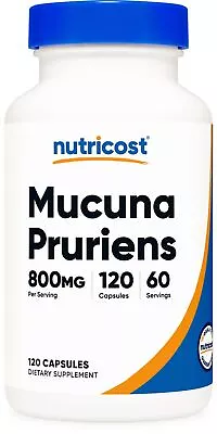 Nutricost Mucuna Pruriens 400mg 120 Capsules - 800mg Per Serving Gluten Free • $26.36