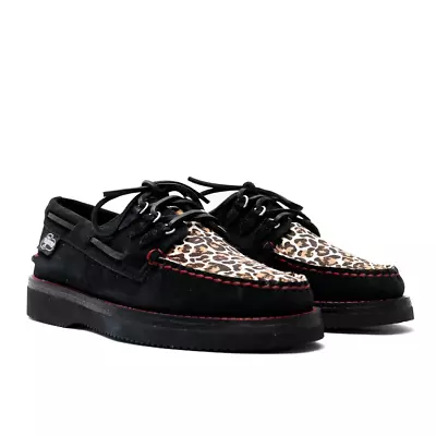 PLEASURES X SPERRY A/O 3-EYE VIBRAM Collabo Sneaker Black STS24913 US 7-11 NEW • $59.99