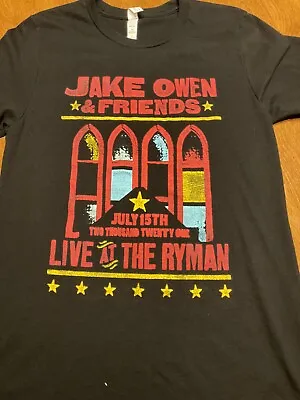 Jake Owen Ryman Official Tour Shirt Size S Tyler Childers Luke Combs • $19