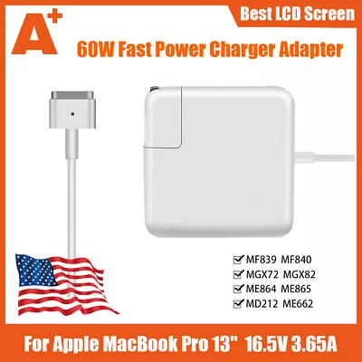 60W Power Adapter Charger For Apple Macbook Pro 13  A1502 2012 2013 2014 2015 • $10.99