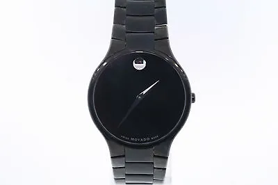 Men's Movado 0606594 SERIO Black Dial Black PVD Bracelet Watch • $479.20