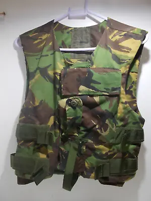£15 • Buy British Army Flak Vest Body Armour Cover Woodland DPM