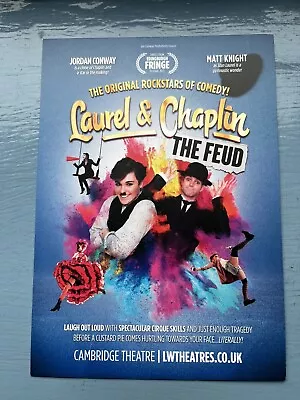 Laurel & Hardy- Laurel & Chaplin Show Flyer • £2.25