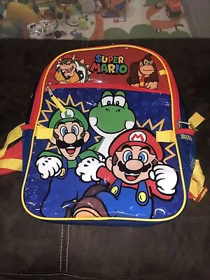 Super Mario 16” Backpack With 2020 Book Bag Design Nintendo • $22.81