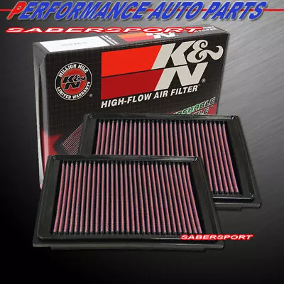 Two K&N 33-2305 Hi-Flow Air Intake Drop In Filters For 2005-2007 Corvette 6.0L • $129.98