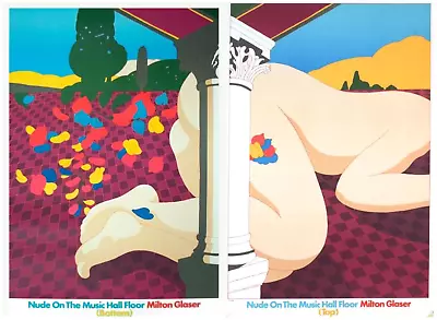 Bundle- 2 Assorted Milton Glaser Rare Lithographs • $495