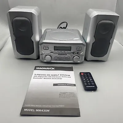 Magnavox MM435M Compact CD Shelf System WDigital FM Stereo RadioBluetooth • $35.99