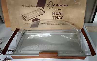 VTG MCM Club Aluminum Paul McCobb Heat Tray Food Warmer Dome USA Original Box  • $150