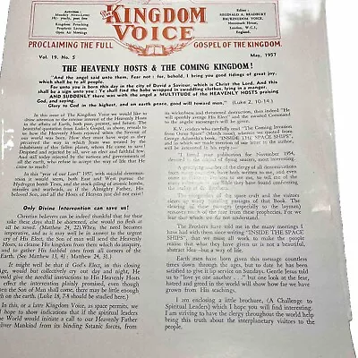 George Adamski Letter In The Kingdom Voice May 1957 • $24.87