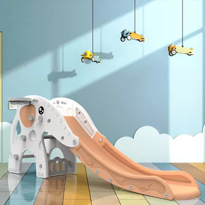 £63.74 • Buy Big Elephant Slide Baby Children Grey/Orange/Pink Indoor Outdoor Garden Toy 1.8m