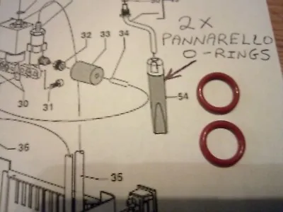 2x Gaggia Classic Baby Pannarello Steam Arm / Wand O Rings Gaskets Seal Silicone • £3.29