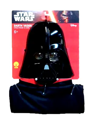 Star Wars Darth Vader 97cm Cape And Mask Child 6y+ Costume Halloween Party Black • $30.20