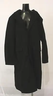 SOMTHRON Men's Plus Casual Slim Fit Long Lapel Trench Coat CG2 Black Size 3XL  • $29.74