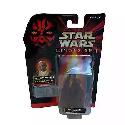 Star Wars Hasbro Episode 1- Mace Windu With Lightsaber And Jedi Cloak Comm Tech • $12.14