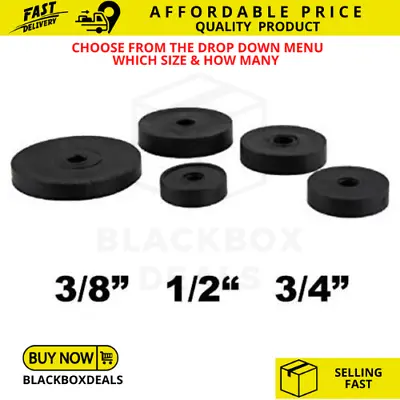 ASSORTED RUBBER FLAT TAP WASHERS  3/8  Or 1/2  Or 3/4  Sink Bath Basin Shower UK • £1.49