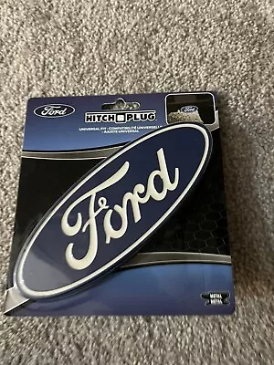 Ford Blue Oval Metal Hitch Cover Hitch Plug 2  & 1 1/4  Receiver Plug • $30