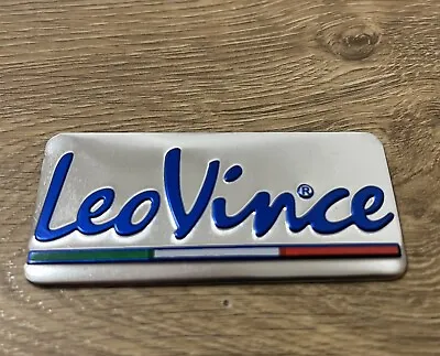 Leo Vince Metal Badge Exhaust Sticker Decal Heatproof 75mm X 40mm • $5.91