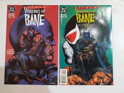 Batman Vengeance Of Bane 1 & 2 1st Prints 1st Appearance Of Bane 1993/5 V.Fine • £99.99