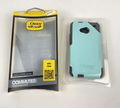 OtterBox Commuter Series Phone Case For HTC One Light Blue / Gray • $1.99