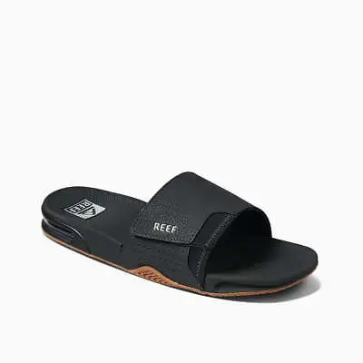 Reef Fanning Slide Mens Flip Flop CI3632 Black/Silver NEW • $88.84