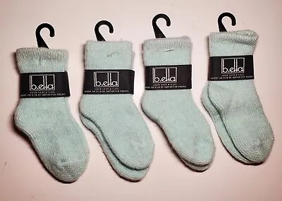 B.ella Cashmere Blend Baby Socks SZ 4-5 1/2 Mint • $9