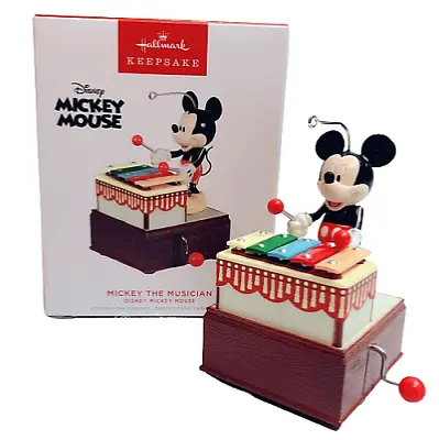 Hallmark 2022 Mickey Mouse The Musician Musical Keepsake Xmas Ornament W Motion • $31.88