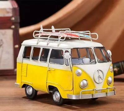 Volkswagen Bus Home Decoration Ornaments Iron Vintage Car Model Home Cafe Decora • $25