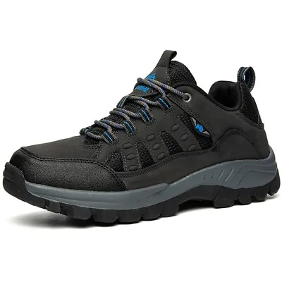 Mens Trekking Trainers Shoes Outdoor Hiking Boots Low Top Waterproof Walking • £21.99