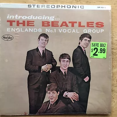 THE BEATLES - INTRODUCING THE BEATLES VEE JAY SR 1062  EX LP In Opened Shrink • $38.98