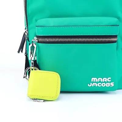 $49.99 • Buy NWT Marc By Marc Jacob Cube Coin Purse With Keychain Neon Yellow