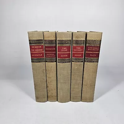 Vintage Lot Of 5 Classics Club Books Walter J Black Meditations Odyssey Etc... • $39.99