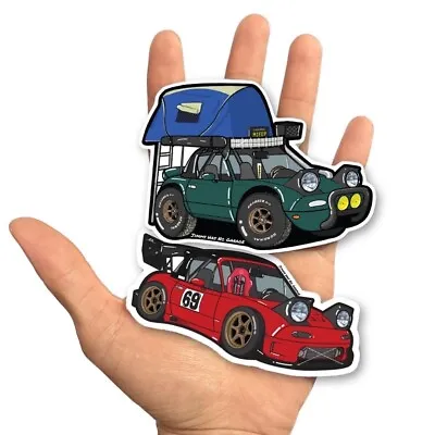 Mazda Miata Mx5 Stickers (Pack Of 2) Off-road /Track Jimmy Has No Garage • $5.99