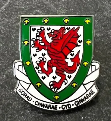 £4.75 • Buy Wales Cymru International Team Football Retro Crest Souvenir Enamel Pin Badge