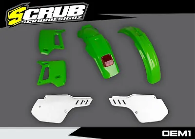 Plastics KDX200 1990 1991 1992 1993 1994 Kawasaki ENDURO SCRUB UFO Kit • $161.51