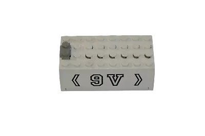 Lego® 9V TRAIN Railway Monorail Battery Box WHITE 9V STICKER • $30.75