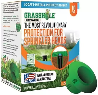 Patented Sprinkler Head Lawn Sprinkler Guard For Sprinkler Heads (1 Piece) • $19.01